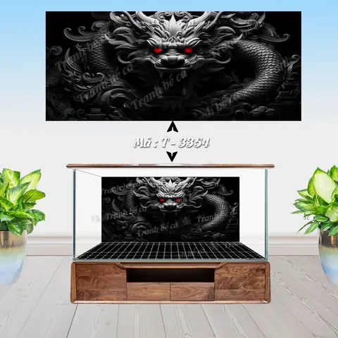 Dán Decal Hồ Cá Rồng