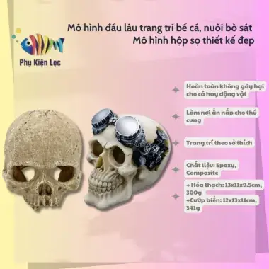 Đầu Lâu Trang Trí Bể Cá Đầu Lâu Trang Trí Bể Cá