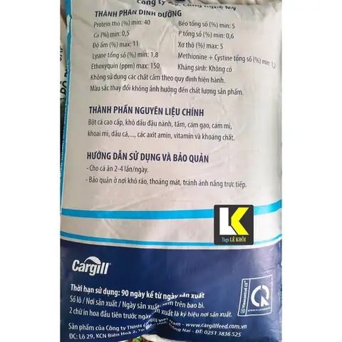 Giá Thức Ăn Cho Cá 40 Đạm
