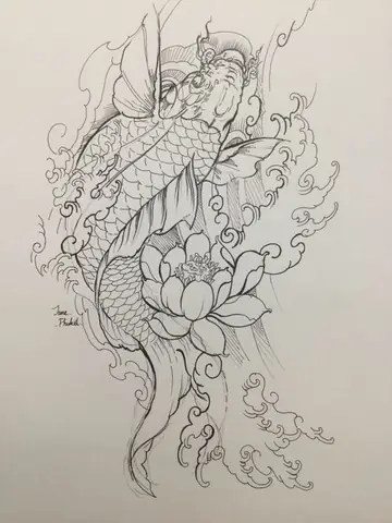 Hình Vẽ Cá Chép Đẹp