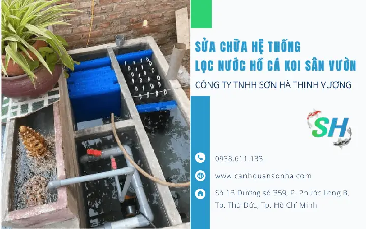 Lọc Hồ Cá Sân Vườn