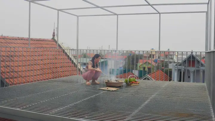 Trồng Rau Nuôi Gà Thả Cá Trên Sân Thượng