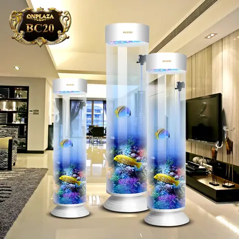 Bể Cá Cảnh Hình Trụ