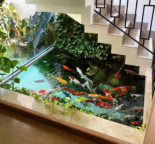 Bể Cá Xây Trong Nhà