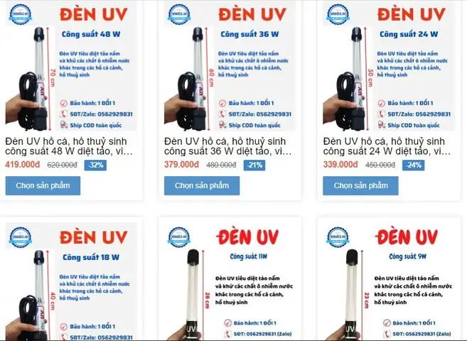 Cách Chọn Đèn Uv Cho Hồ Cá