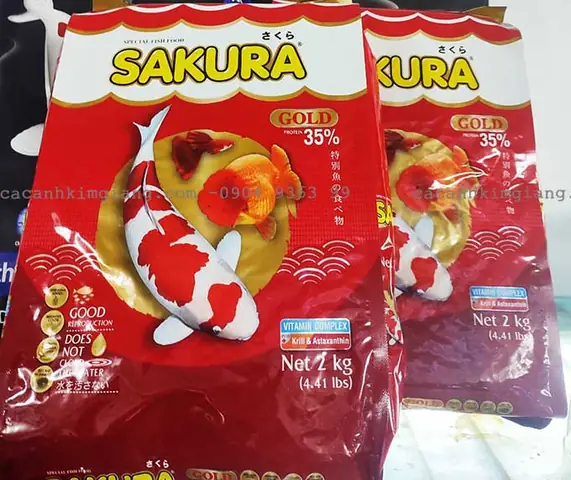 Cám Sakura Cho Cá Koi Cám Sakura Cho Cá Koi