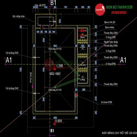 File Cad Hồ Cá