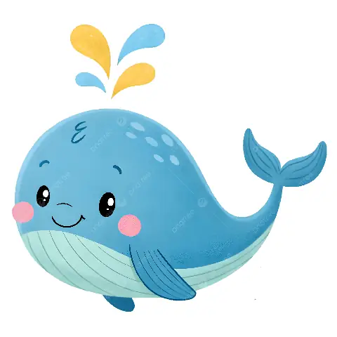 Hình Cá Voi Dễ Thương