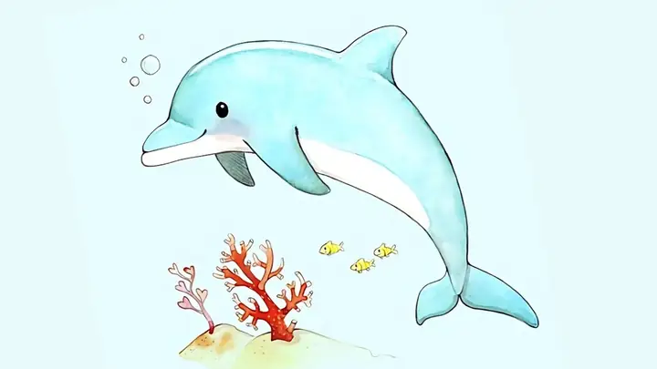 Hình Vẽ Cá Heo Cute Hình Vẽ Cá Heo Cute