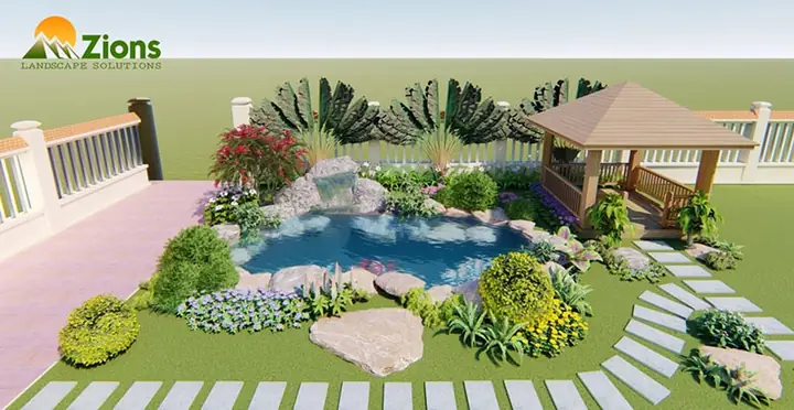 Hồ Cá Koi 3d