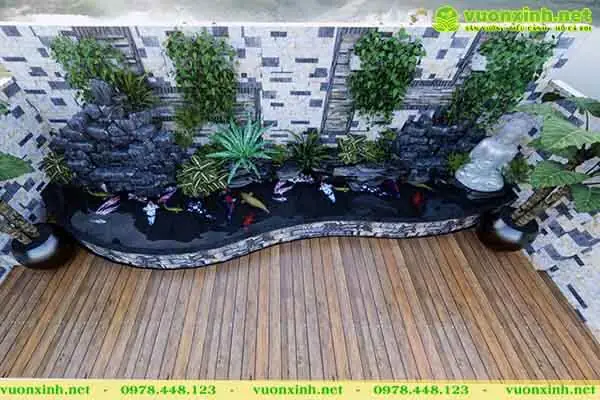 Hồ Cá Mini Sân Vườn