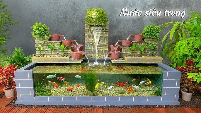 Hồ Cá Tự Chế Đẹp