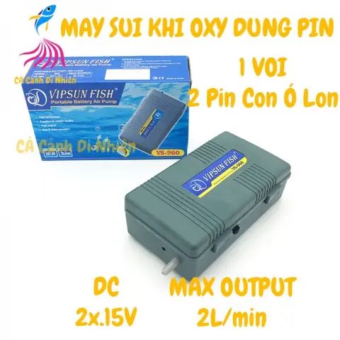 Máy Oxy Hồ Cá Chạy Pin