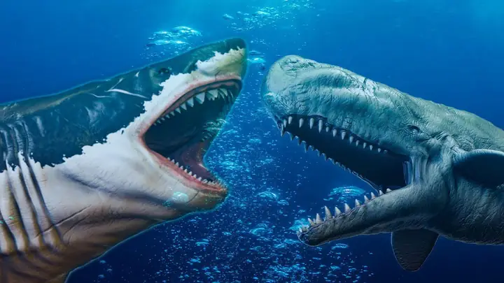 Megalodon Vs Cá Voi Xanh