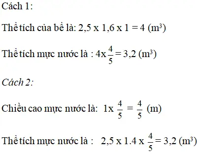 Một Bể Cá Hình Hộp Chữ Nhật Có Chiều Dài