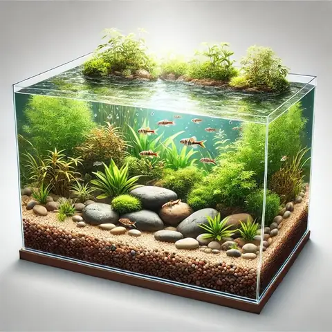 Trang Trí Bể Cá Bằng Đá Cuội