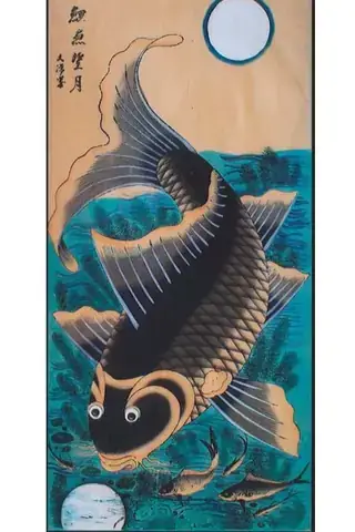 Tranh Cá Chép Hàng Trống